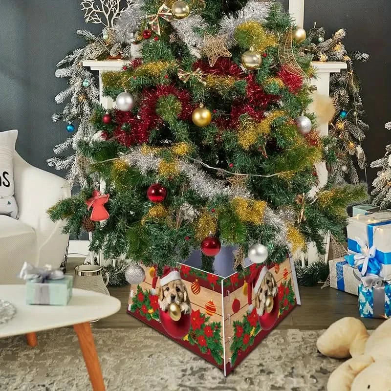 Saia Árvore de Natal Base PVC Encaixe 55x42x25cm - Imagem 3