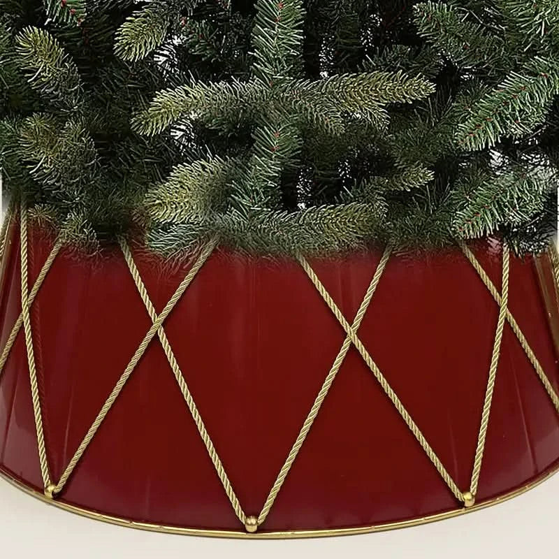 Saia Árvore de Natal de Metal com Detalhes de Corda Dourada 70x50x28cm - Imagem 2