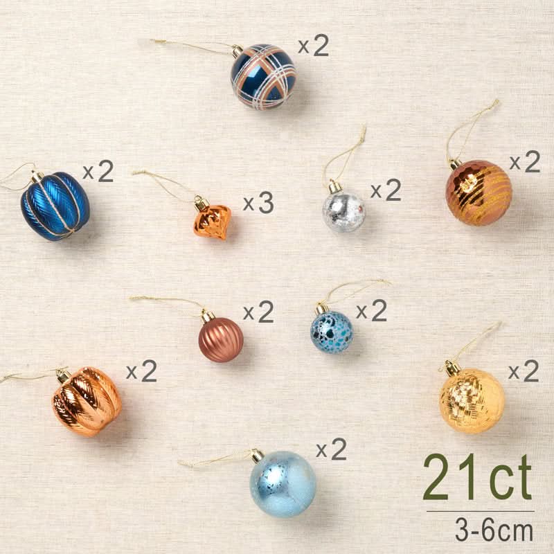 Kit Bolas Natalinas Decoração para Natal 21 Peças - Imagem 5