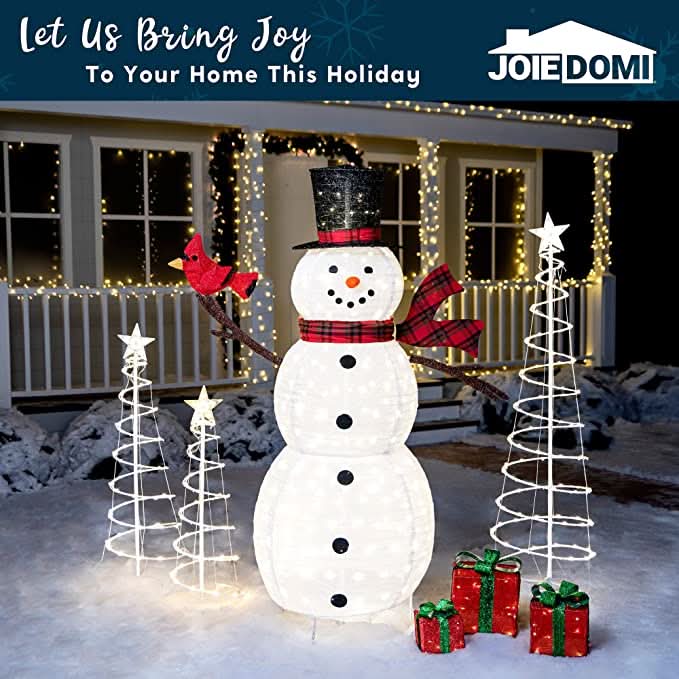 Conjunto de Árvores de Natal Espiral Iluminadas com LED – 3 Peças - Imagem 4