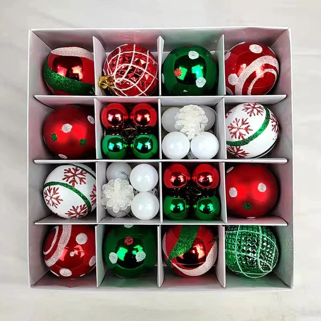 Kit Bolas Natalinas Decoração para Natal 42 Peças - Imagem 2