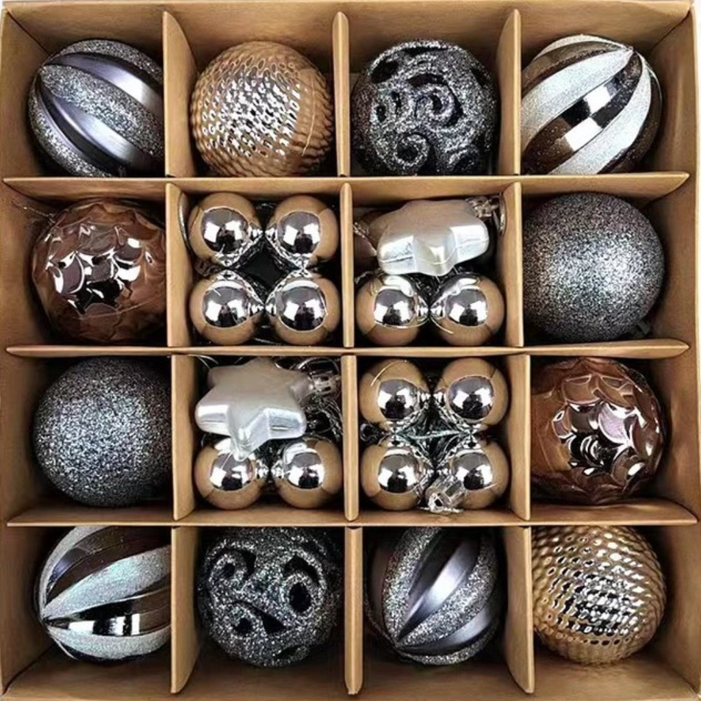 Kit Bolas Natalinas Decoração para Natal 42 Peças - Imagem 3
