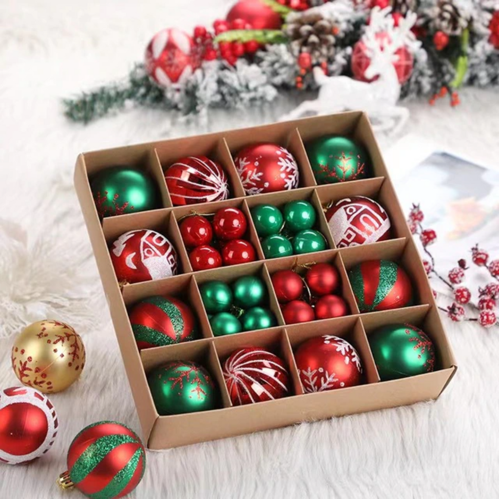 Kit Bolas Natalinas Decoração para Natal 42 Peças - Imagem 6