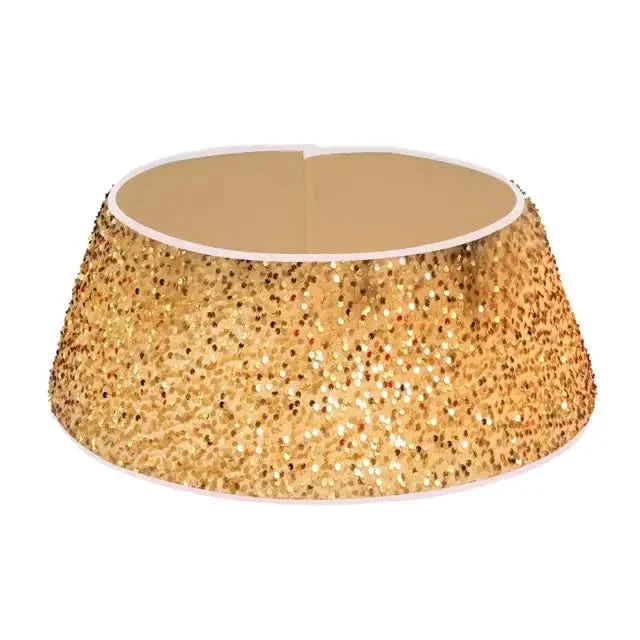 Saia De Árvore Natal De Lantejoulas Brilhantes 45x70cm - Imagem 2