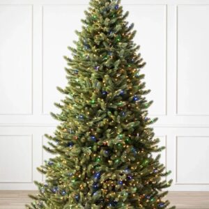 Árvore de Natal Fir com Galhos Articulados, Suporte Metálico e Micro LEDs Coloridos Embutidos