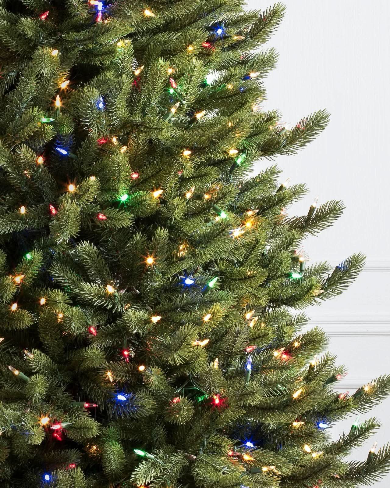 Árvore de Natal Fir com Galhos Articulados, Suporte Metálico e Micro LEDs Coloridos Embutidos - Imagem 2