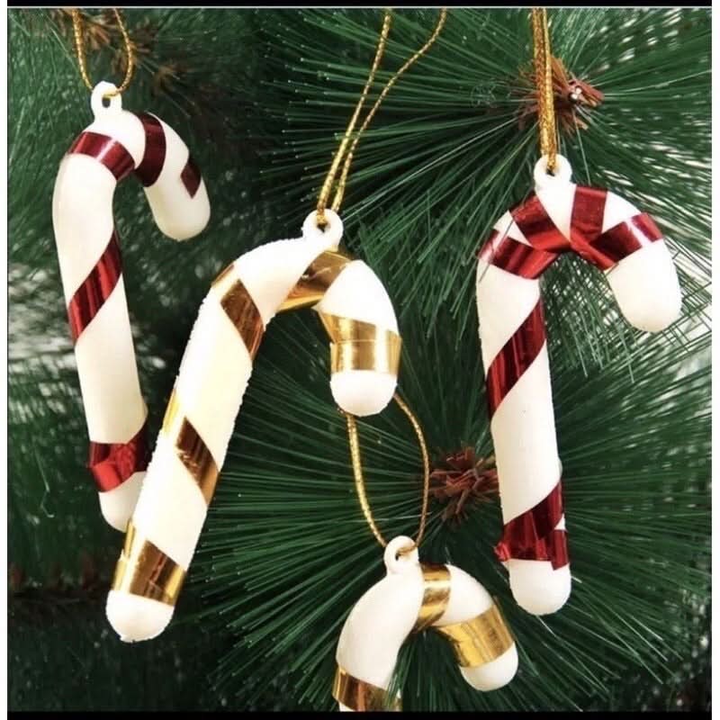 Kit 43 Enfeites Para Árvores De Natal Decoração Estrela Bolinha - Imagem 4