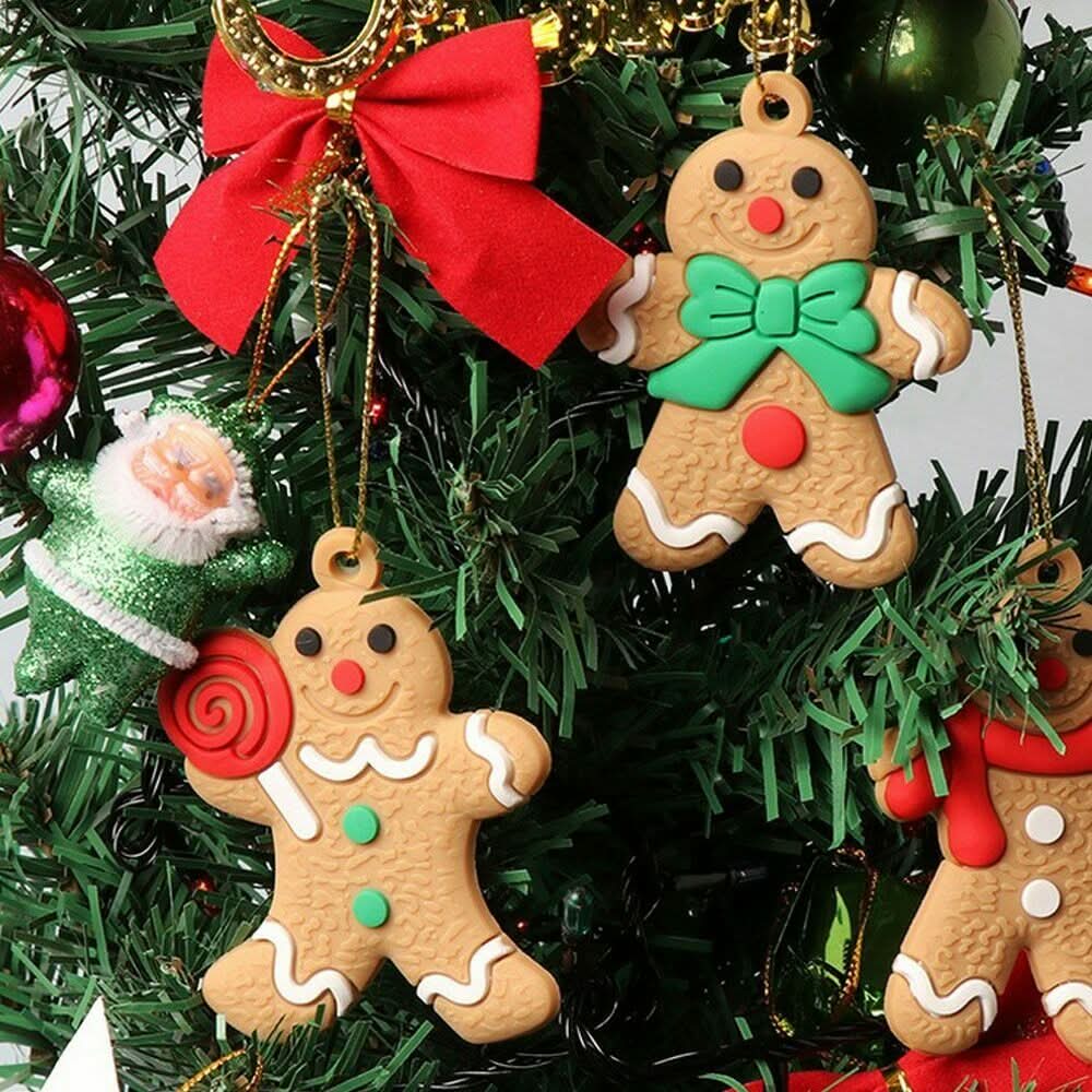 Decoração de árvore de Natal Pingente Gingerbread Man 25 Peças - Imagem 3