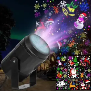 Projetor Luz Natal LED Bivolt RGB Dinâmica Transparente Projeção Para Natal